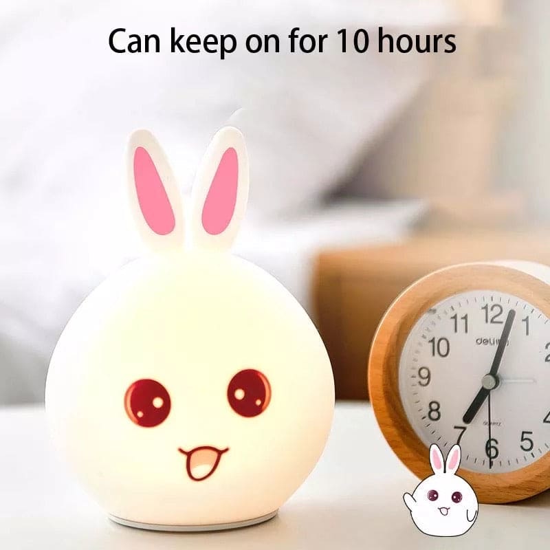 Silicone Rabbit Lamp, Cute Kids Night Light Lamp, Rabbit Lamp For Room Decoration, Cute Warm Night Light Silicone Rabbit Lamp, Cute Kids Night Light Lamp, Rabbit Lamp For Room Decoration, Cute Warm Night Light